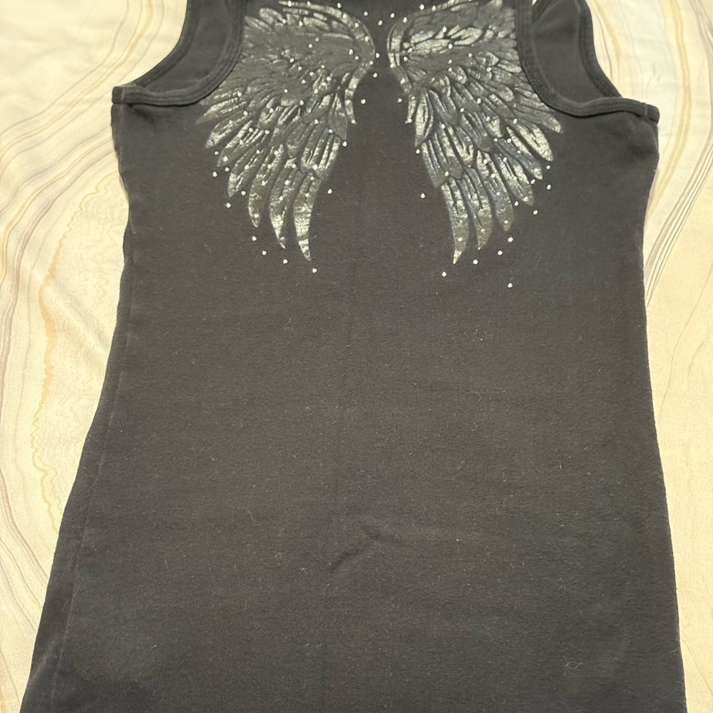 Guess Black Fitted Sleeveless Tank Top - Picture 5 of 5